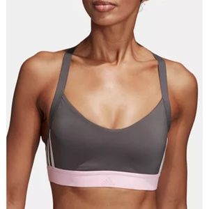 Women's Adidas grey all me sports bra